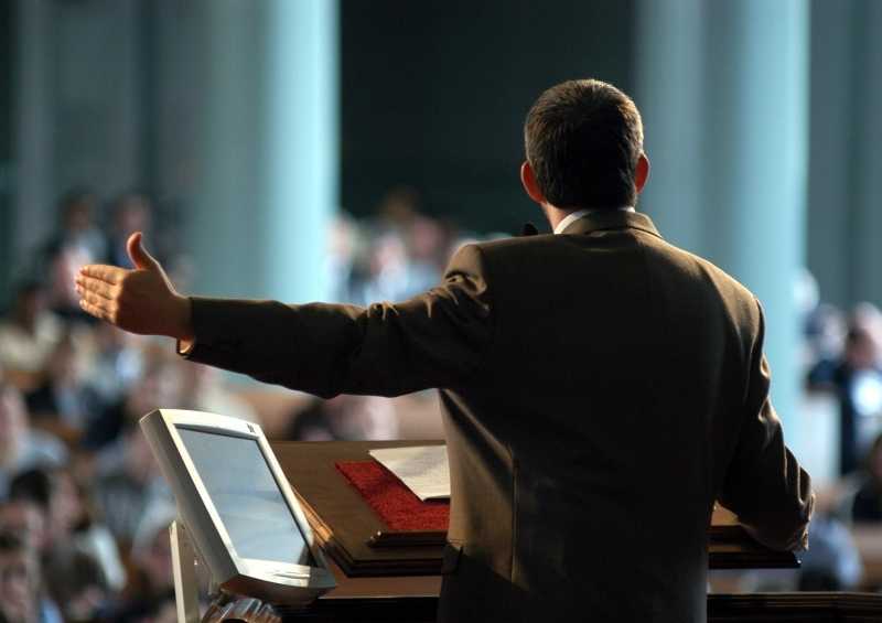 Minister Preaching